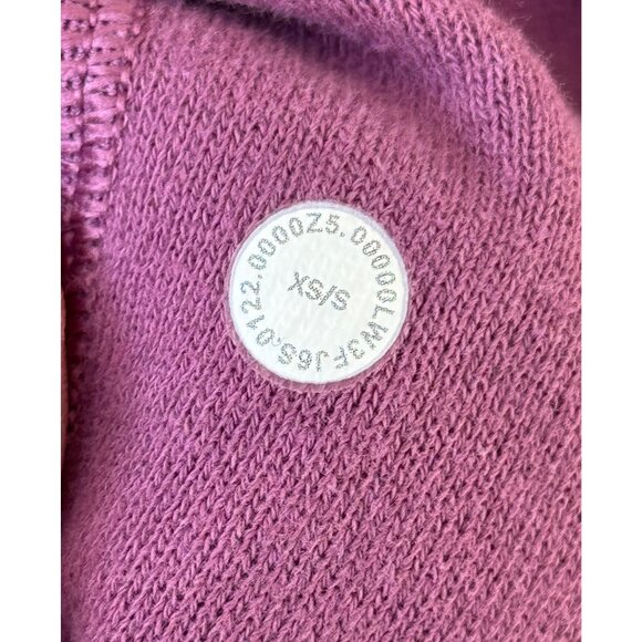Lululemon Womens XS Oversized Half-Zip Pullover Sweatshirt Purple Cotton & Span - Picture 5 of 9